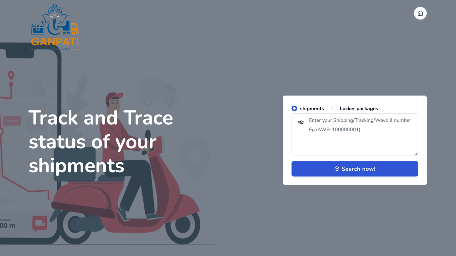 Ganpati Cargo Tracking